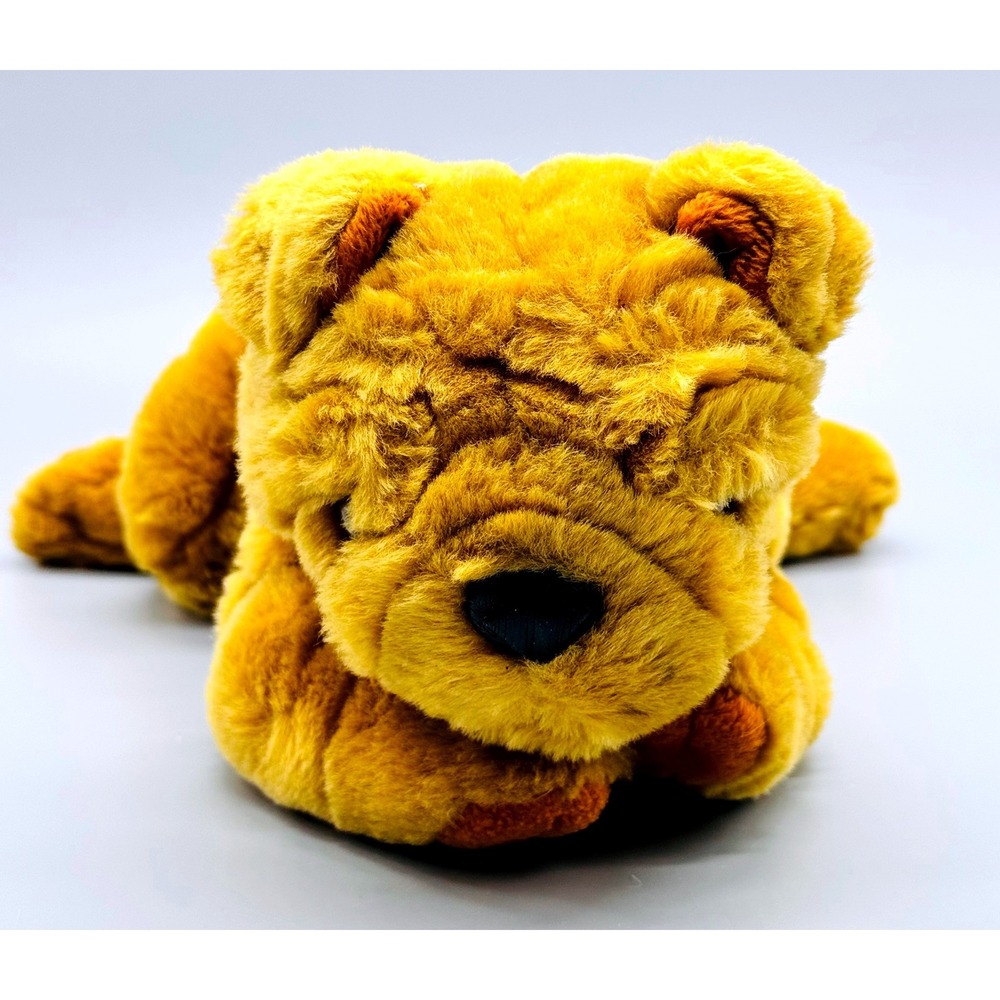 Animal Alley Toys R Us Shar Pei Plush Dog Wrinkled Stuffed Animal 2000 13‎ inch